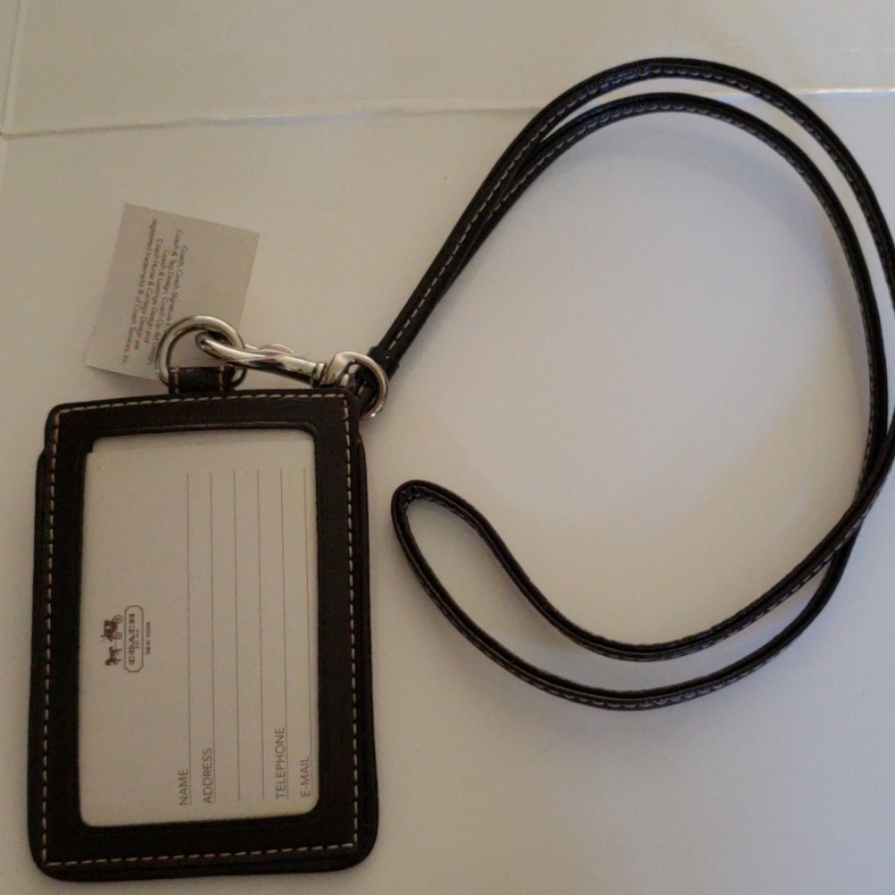 Coach ID Badge Holder